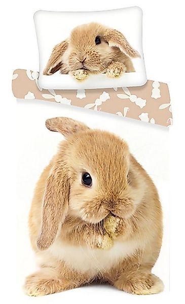 Jerry Fabrics Kinderbettwäsche Kaninchen, Renforcé, 2 teilig, 100% Baumwoll günstig online kaufen