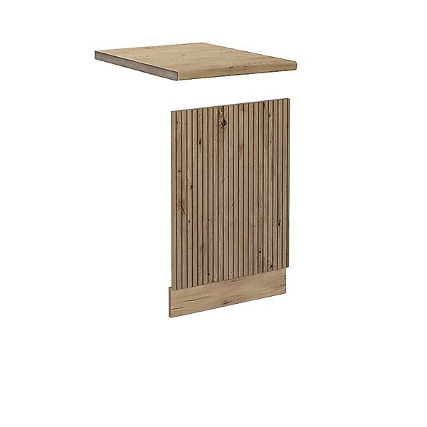Vicco Frontblende R-Line Artisan-Eiche/Goldkraft Eiche 45 cm AP Eiche mit G günstig online kaufen