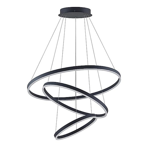 Arcchio LED Albiona 9939025 Modern in Schwarz aus Metall 3-flammig Küchenle günstig online kaufen