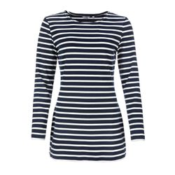 modAS Langarmshirt Damen Long-Shirt Streifen Maritim günstig online kaufen