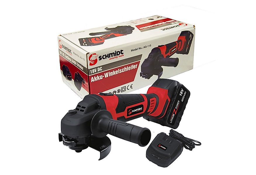 SCHMIDT security tools Akku-Winkelschleifer Akku-Winkelschleifer AG-115 Akk günstig online kaufen