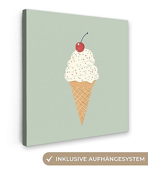 OneMillionCanvasses® Leinwandbild Illustration - Eiscreme - günstig online kaufen