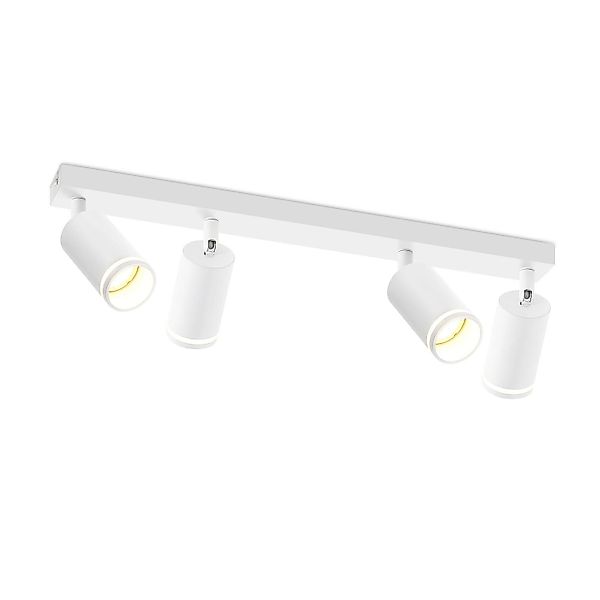 ZMH Deckenstrahler 4 Flammig Schwarz/Weiß Deckenlampe günstig online kaufen