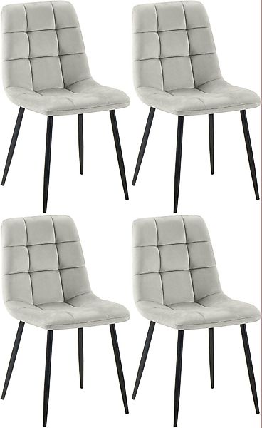 CLP Esszimmerstuhl 4er Set Esszimmerstühle Antibes günstig online kaufen