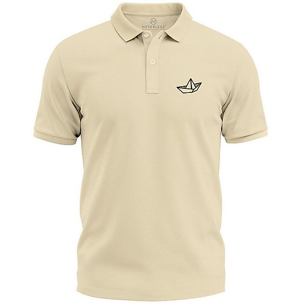 Neverless Poloshirt Poloshirt Herren Maritimes Minimal-Design– Kurzarm Polo günstig online kaufen
