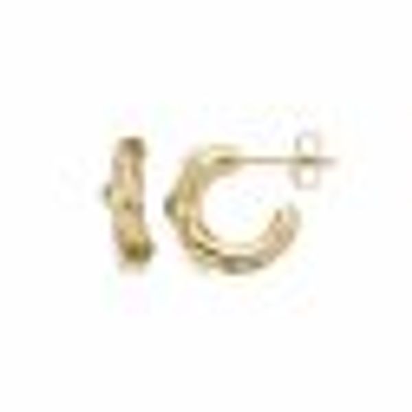 Creolen 925 Sterling Silber vergoldet Glänzend Topas Quarz grün günstig online kaufen