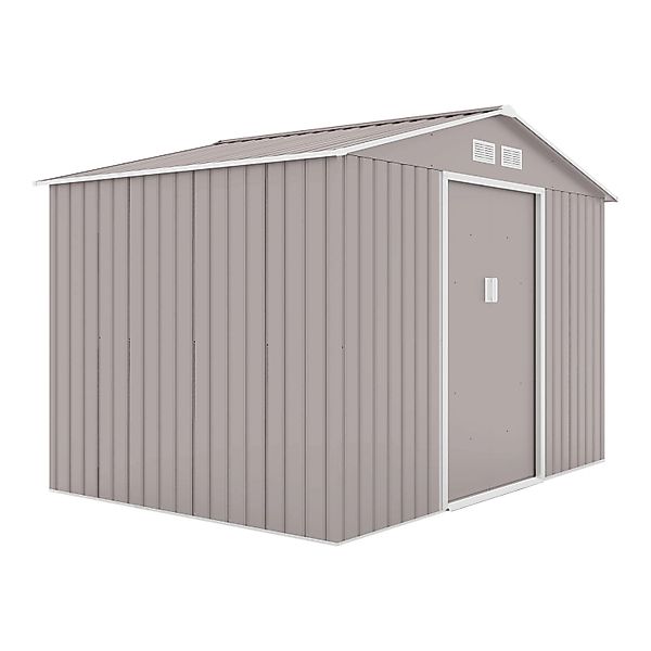 Hattoro S200 Metall Gerätehaus Mit Bodenrahmen Gartenschuppen 7,3 m³ Sattel günstig online kaufen