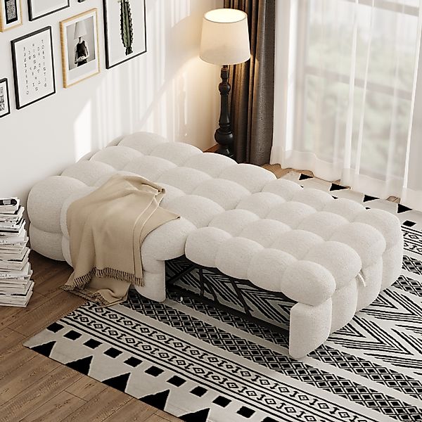 HAUSS SPOLE Schlafsofa 2-in-1-Fußhocker, Ausziehbares Schlafsofa, günstig online kaufen