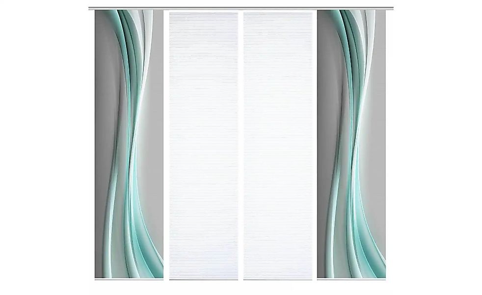 HOME in green Schiebegardine "ELANIA" Paneelwagen 4 Stk. tlg. SET DIGITALDR günstig online kaufen