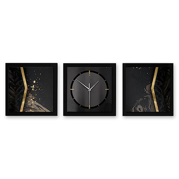 Kreative Feder Wanduhr Black Elegance (ohne günstig online kaufen