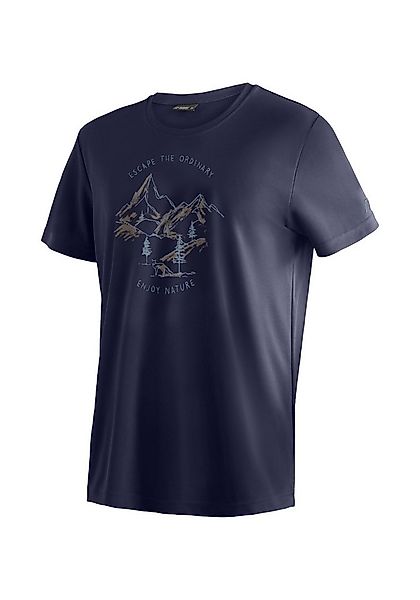 Maier Sports T-Shirt Dieter Print Herren Funktionsshirt, Freizeitshirt mit günstig online kaufen