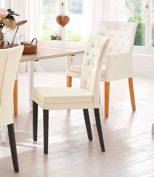 Home affaire 4-Fußstuhl "Colorado" (Set) 6 Stk. Luxus-Microfaser Beine aus günstig online kaufen