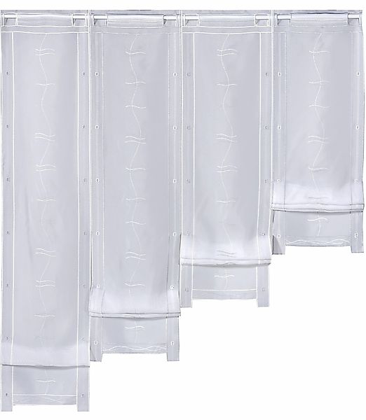 Weckbrodt Scheibengardine "Selina" Stangendurchzug 1 Stk. tlg. Hochraff, Ga günstig online kaufen