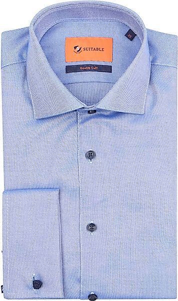 Suitable Hemd Fein kariert Blau DM22-02 - Größe 38 günstig online kaufen