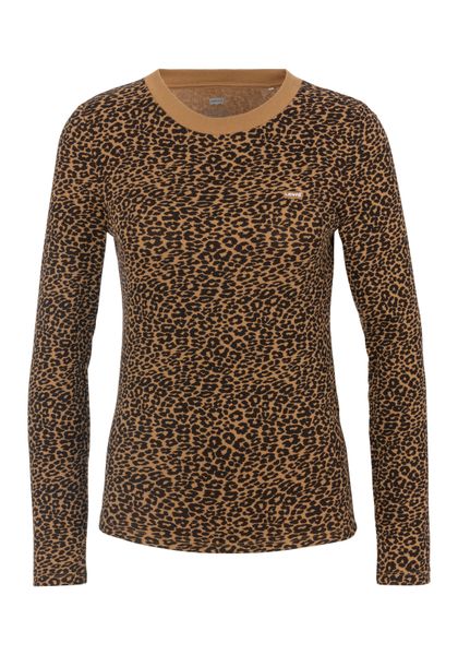 Levis Langarmshirt "ESSENTIAL HM LS TEE" gerippt mit Leo-Muster günstig online kaufen