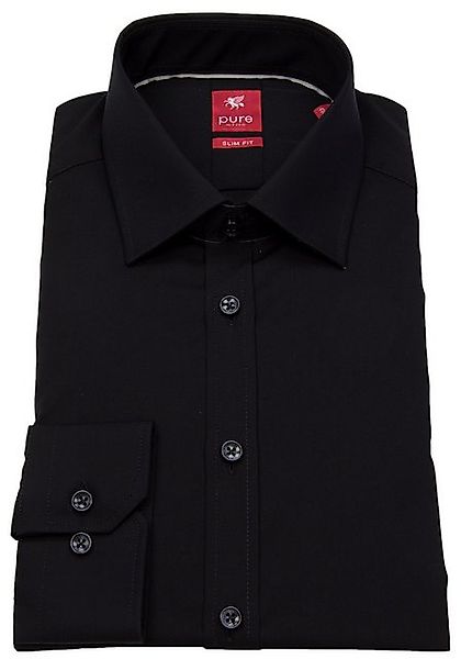 Pure Businesshemd - modisches Langarmhemd - Basic-Hemd - Slim fit günstig online kaufen