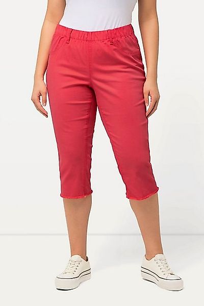 Ulla Popken Caprihose Caprihose Sienna Fransensaum günstig online kaufen