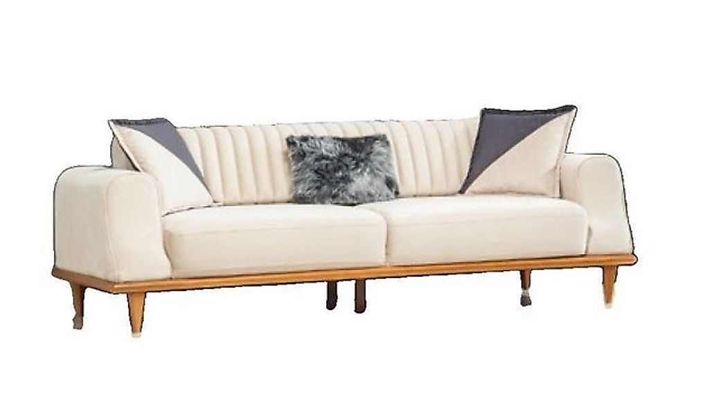 JVmoebel Sofa 3 Sitzer Blau Wohnzimmer Klassische Chesterfield Elegantes St günstig online kaufen