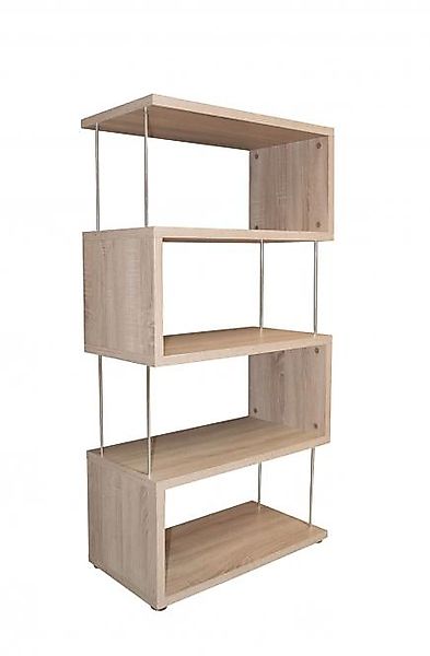 Standregal 4 Fächer 66x126cm STICKS von Mäusbacher Eiche sägerau günstig online kaufen