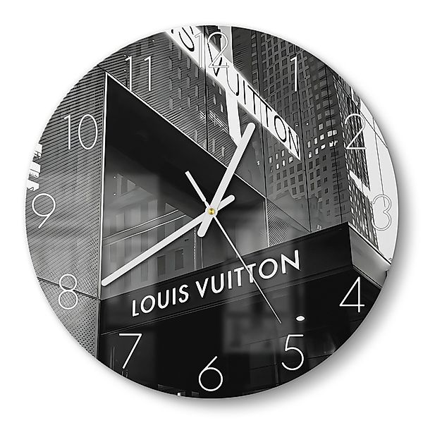 DEQOART Wanduhr 'Urbaner Glanz' (Glas Glasuhr günstig online kaufen