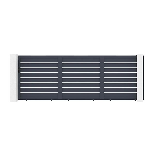 Casanoov Schiebetor 4 5 M Vogel H 160 Cm Graues Aluminium günstig online kaufen