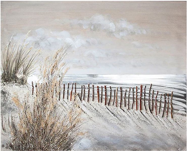 GILDE Leinwandbild »Gemälde Dünen-Zauber«, Landschaft-Strand, (1 St.), hand günstig online kaufen