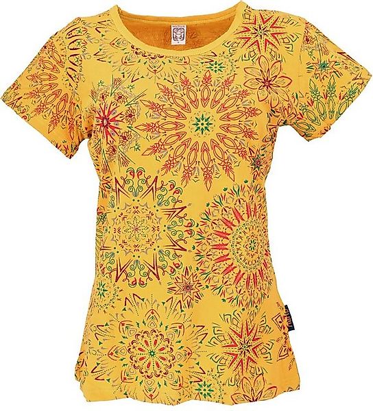 Guru-Shop T-Shirt Boho T-Shirt mit Mandaladruck, günstig online kaufen