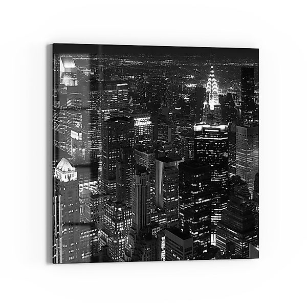 DEQORI Glasbild 'Nächtliches Manhattan', 'Nächtliches Manhattan', günstig online kaufen