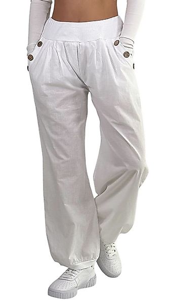 Mississhop Haremshose Damen Baumwolle Aladinhose Unifarbe günstig online kaufen