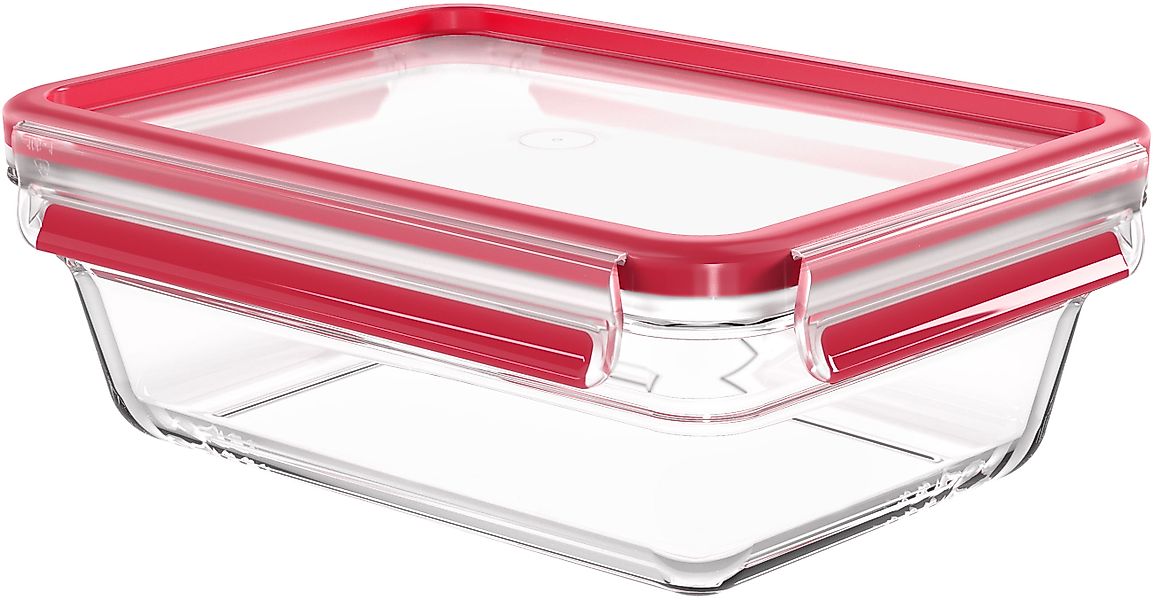 Emsa Aufbewahrungsbecher »Clip & Close Glas« 2 tlg. 1,3 Liter, rechteckig, günstig online kaufen