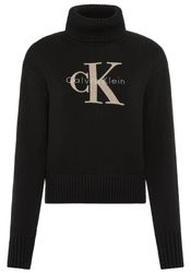Calvin Klein Jeans Strickpullover Rollkragen, Logo-Druck günstig online kaufen