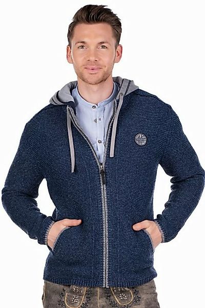 Spieth & Wensky Trachtenstrickjacke Strickjacke Herren - ECHO - jeansblau günstig online kaufen