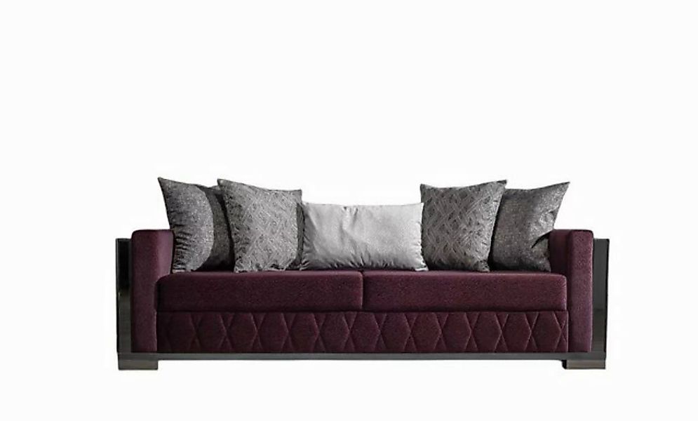 JVmoebel 3-Sitzer Moderne Couch Sofas Design Sofa Dreisitzer Sitz Burgund S günstig online kaufen