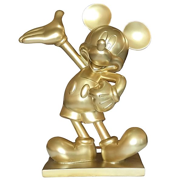 Disney Gartenfigur Mickey 45 cm x 37 cm x 19 cm Gold günstig online kaufen