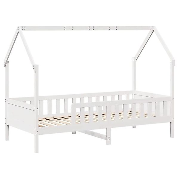 vidaXL Kinderbett Hausbett Weiß 90x200 cm Massivholz Kiefer 850702 günstig online kaufen