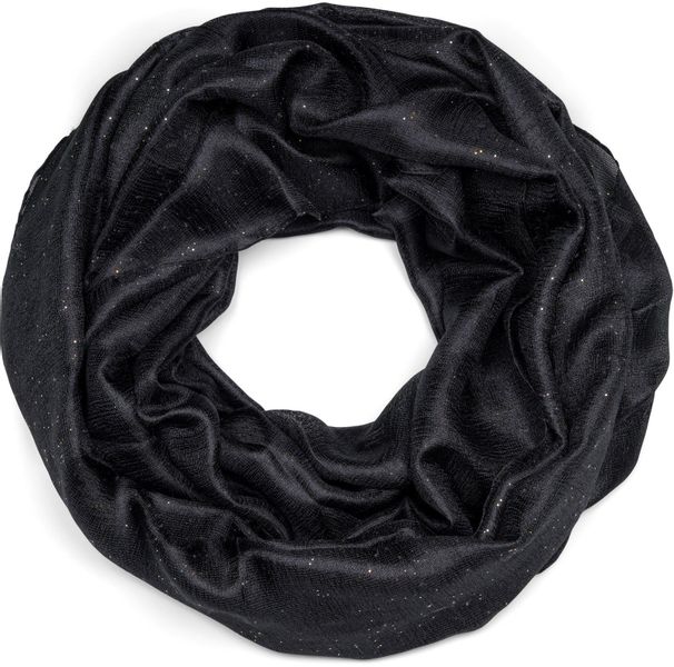 styleBREAKER Loop Seidiger Einfarbiger Loop Glitzer, günstig online kaufen