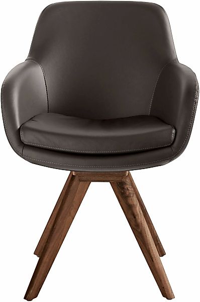 Musterring Esszimmerstuhl "Tavia", (Set), 2 St., Echtleder, Stativgestell W günstig online kaufen