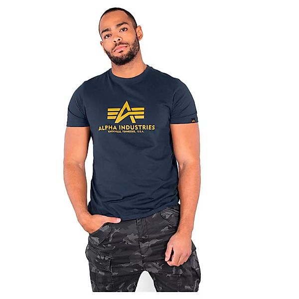 Alpha Industries Basic Kurzärmeliges T-shirt L New Navy günstig online kaufen