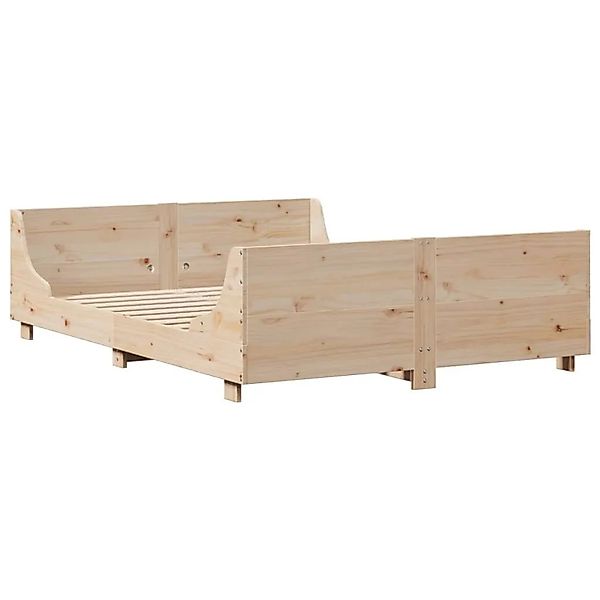 vidaXL Massivholzbett ohne Matratze 150x200 cm Kiefernholz 3302279 günstig online kaufen