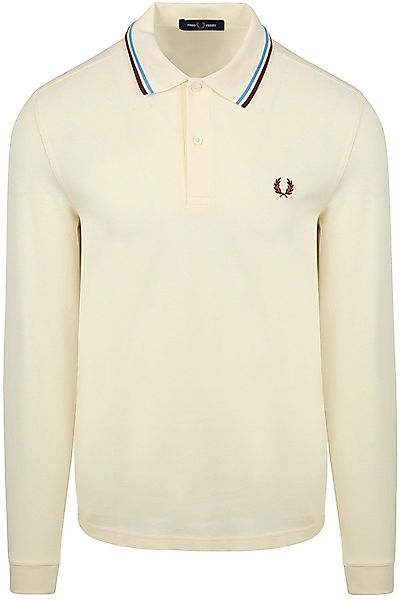 Fred Perry Langarm-Poloshirt Ecru Z46 - Größe M günstig online kaufen
