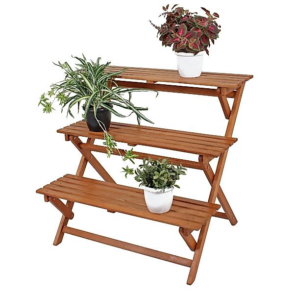 GartenHero Pflanzentreppe Blumentreppe Holz Blumenregal Gartenregal günstig online kaufen