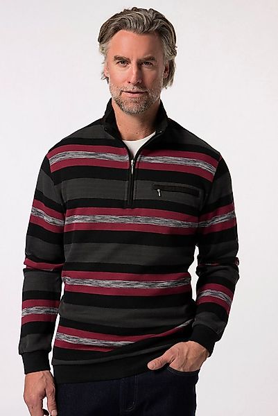 Boston Park Sweatshirt Troyer Zippkragen Brusttasche günstig online kaufen