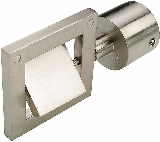 Liedeco Gardinenstangen-Endstück "Endstück, Endknopf edelstahl-optik "Franc günstig online kaufen