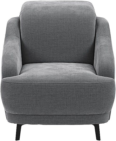 sit&more Sessel »Blues«, (1 St.), mit Metallfüßen, schwarz-matt günstig online kaufen