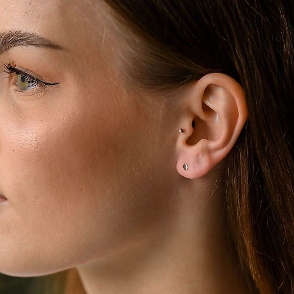 Materia Paar Ohrstecker Unisex Silber Plättchen günstig online kaufen