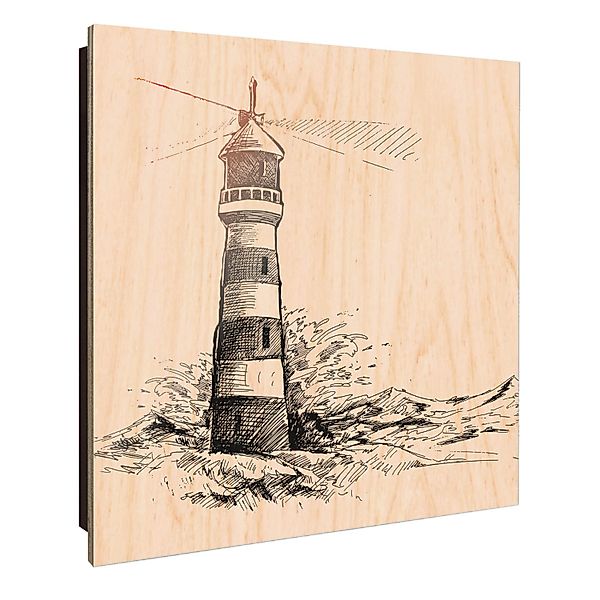 Banjado Schlüsselkasten Holz 30x30cm Schwarz Scharnier Rechts 50 Haken Desi günstig online kaufen