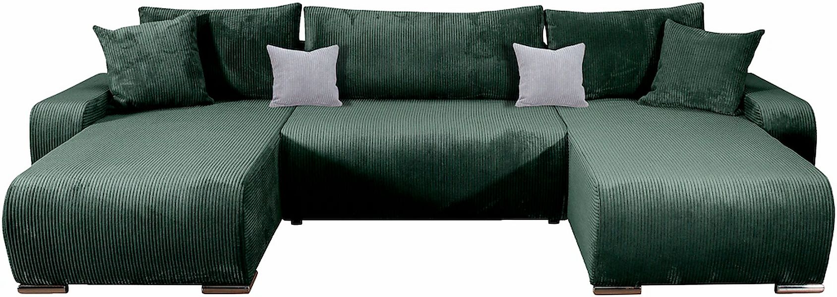 COLLECTION AB Wohnlandschaft "Paola U-Form", mit Schlaffunktion, Stauraum, günstig online kaufen