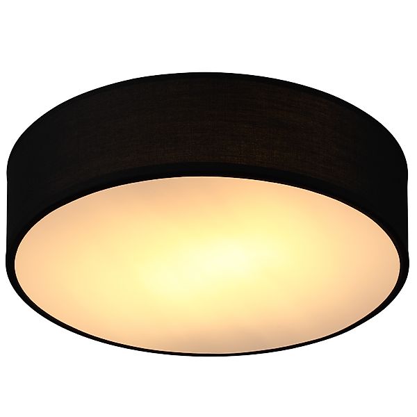 Deckenlampe Schwarz Stoff Ø38cm günstig online kaufen