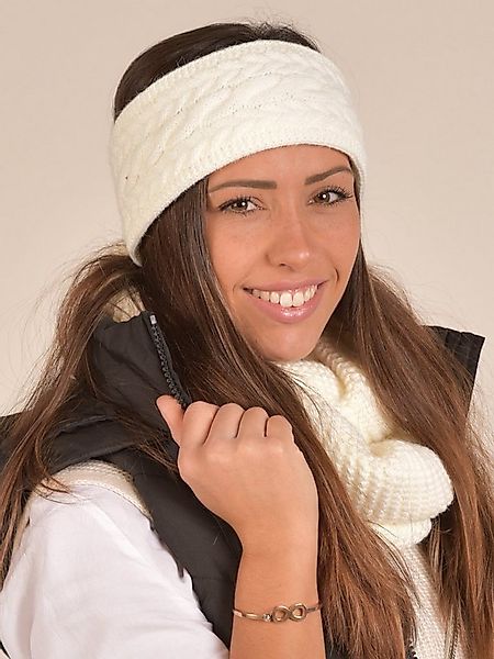 styleBREAKER Stirnband Strick Stirnband mit Zopfmuster (1-St) günstig online kaufen