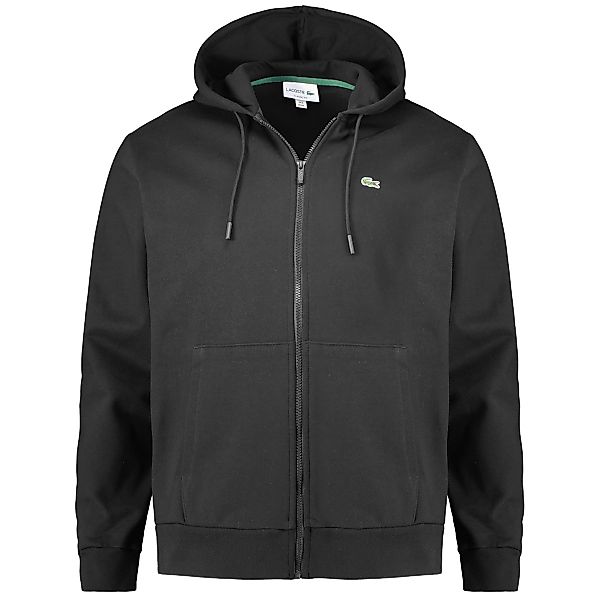 LACOSTE Kapuzenjacke mit Biobaumwolle Farbe schwarz Größe: 6XL günstig online kaufen